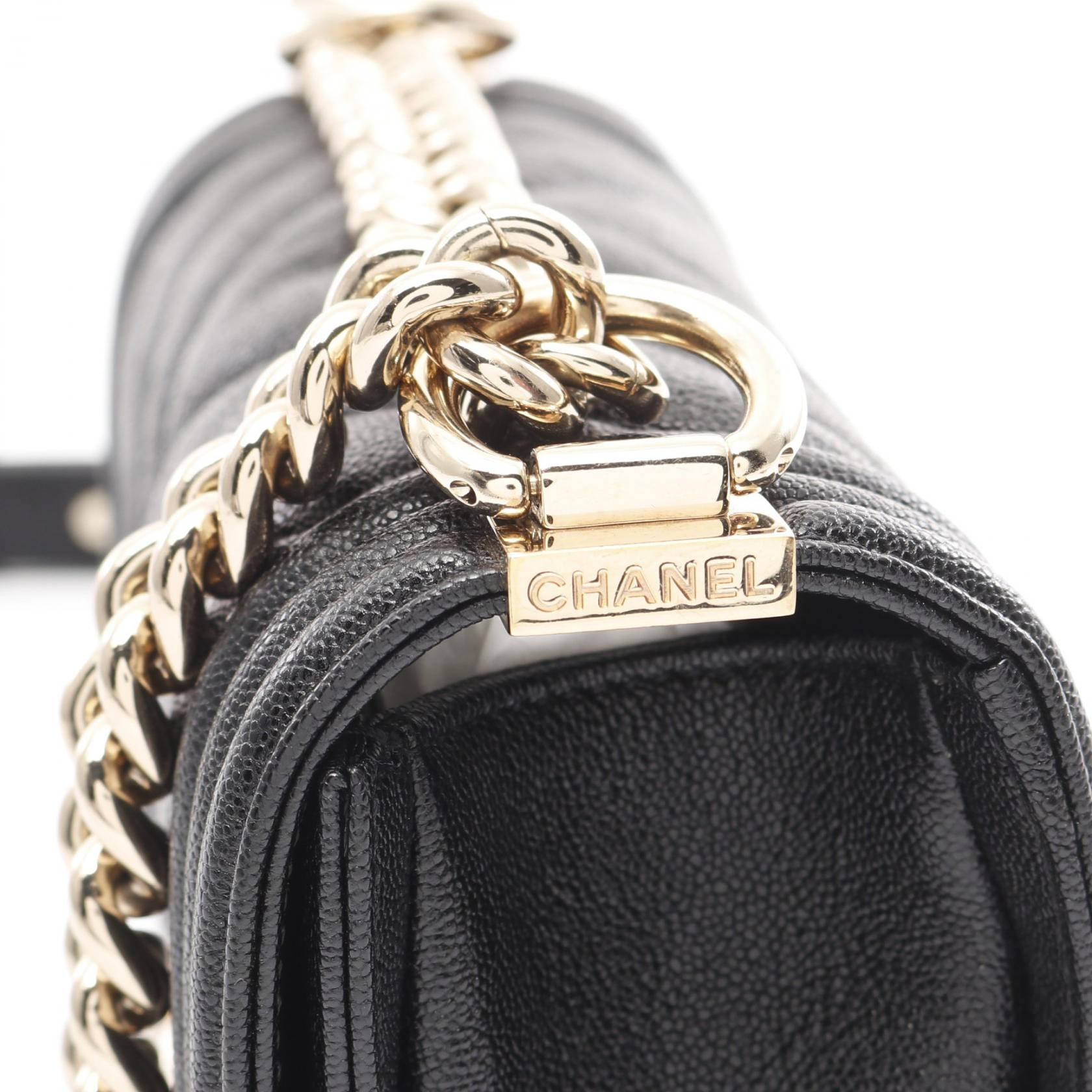 Top Quality Chanel Boy Small Chevron Leather Shoulder Bag