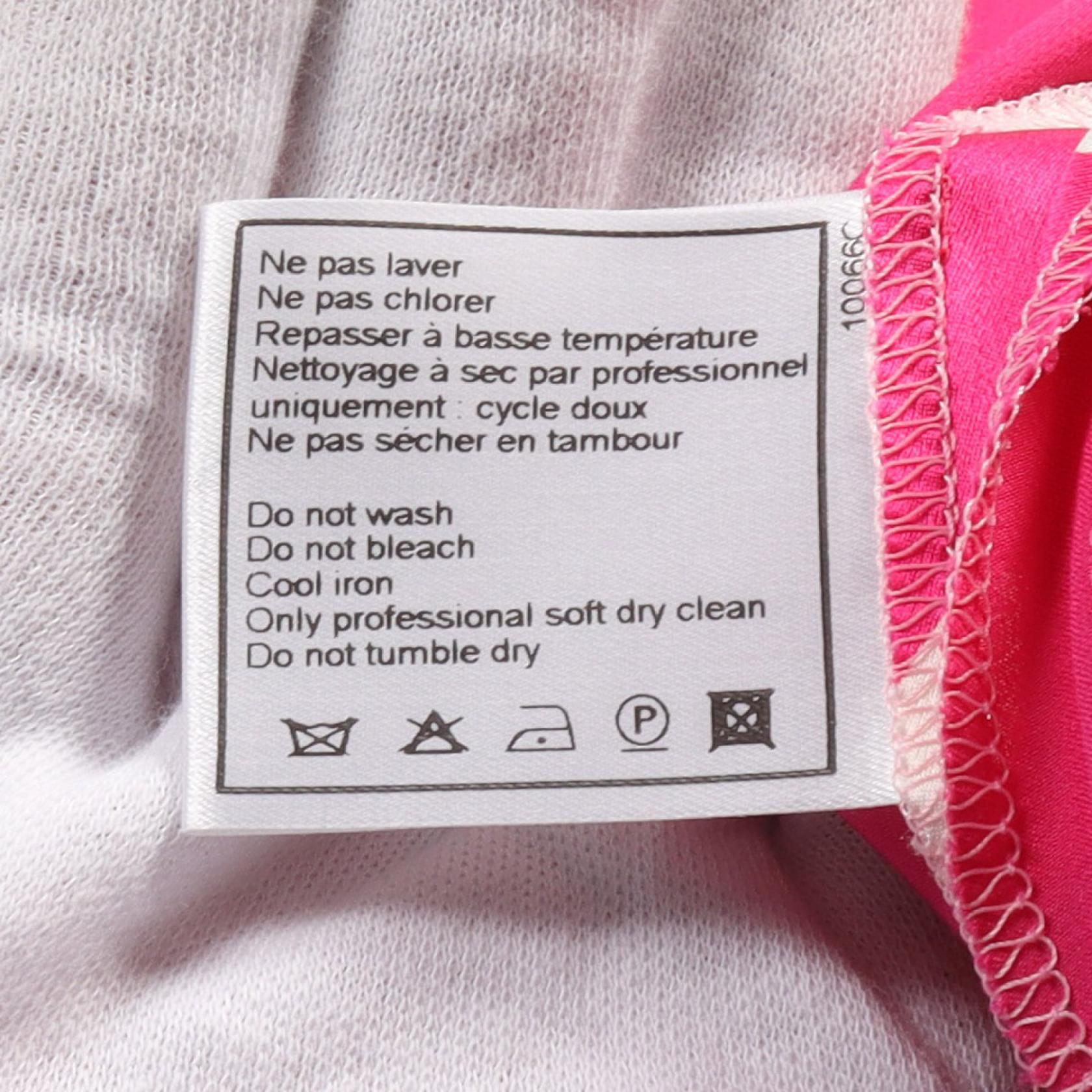 Top Quality Chanel Silk Skirt Pink Multicolor