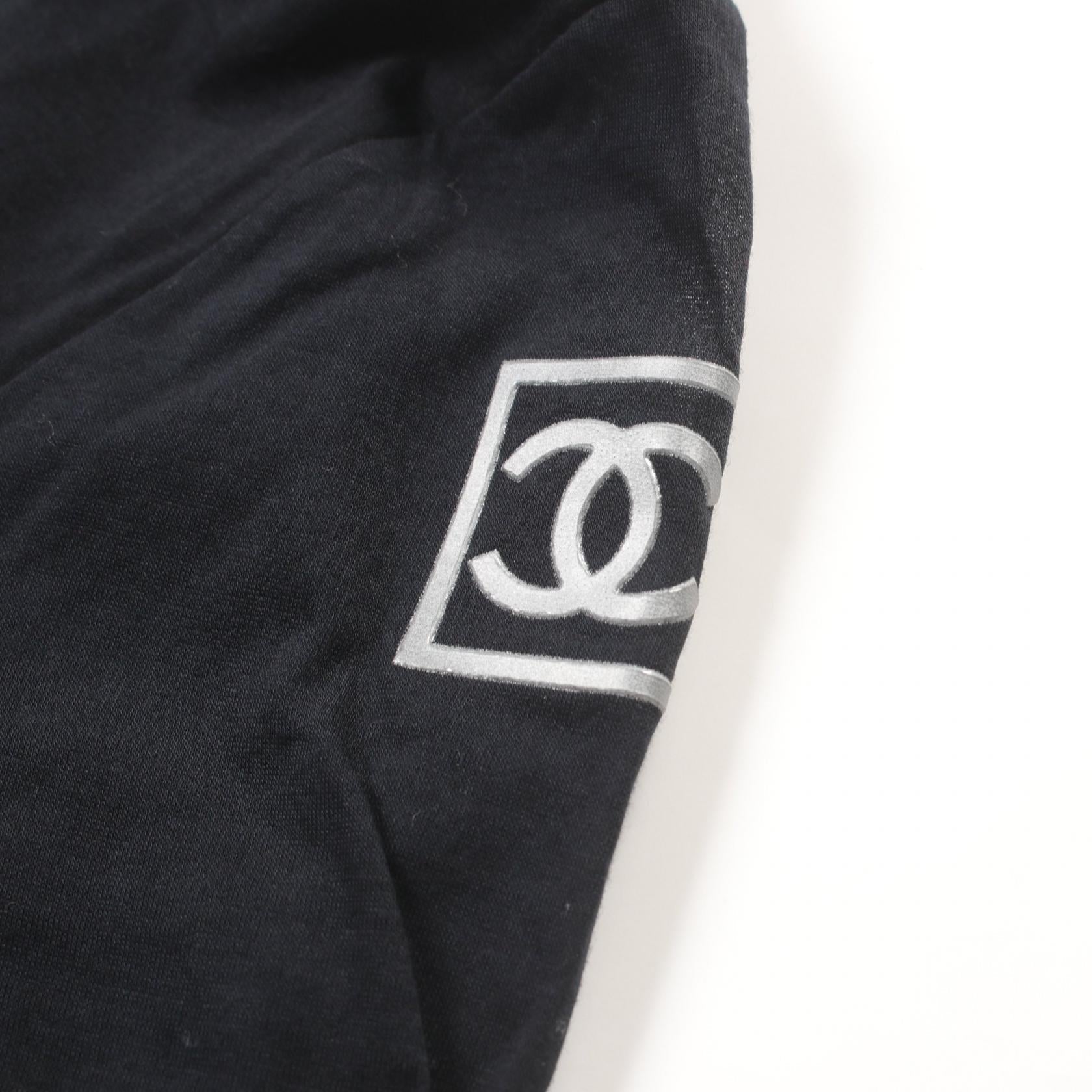 Top Quality Chanel Cotton Sports Line Top Black