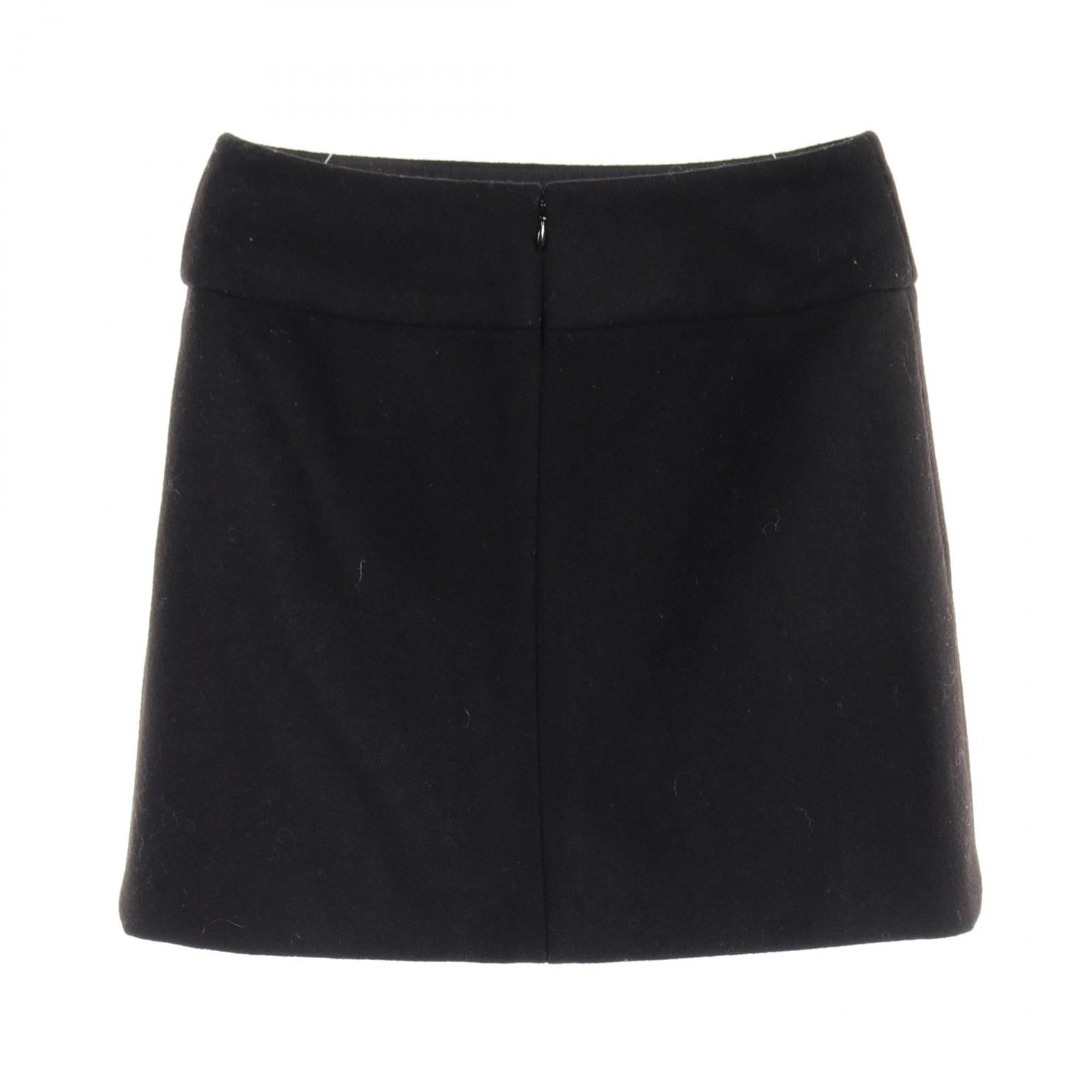 Top Quality Chanel Wool Skirt Black P51908