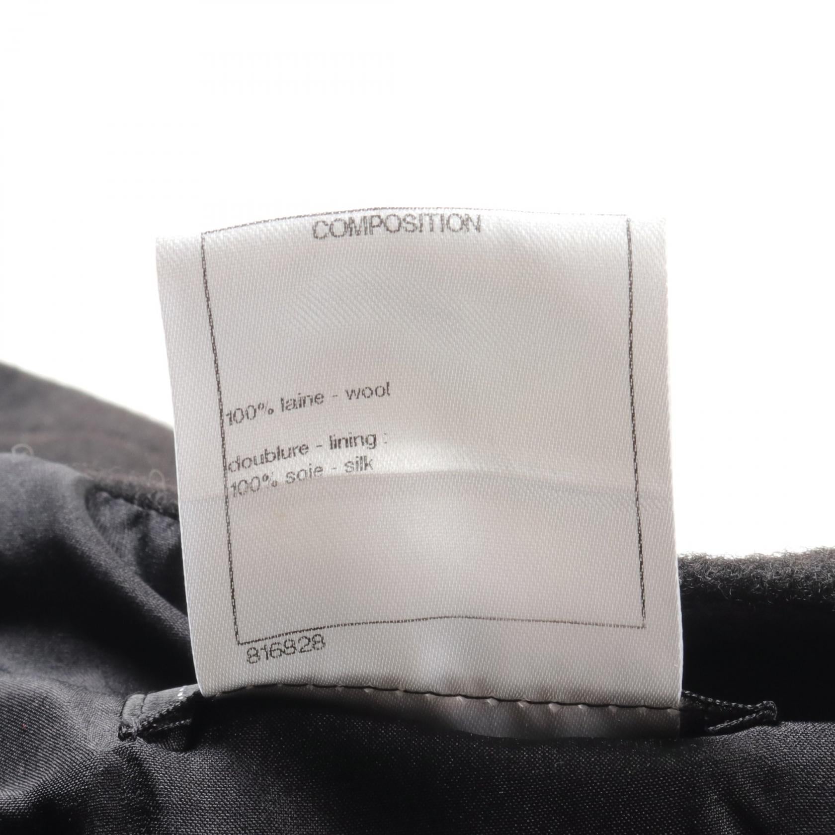 Top Quality Chanel Wool Skirt Black P51908