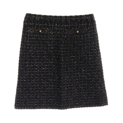 Top Quality Chanel Knit Tweed Skirt Rayon Wool Mohair