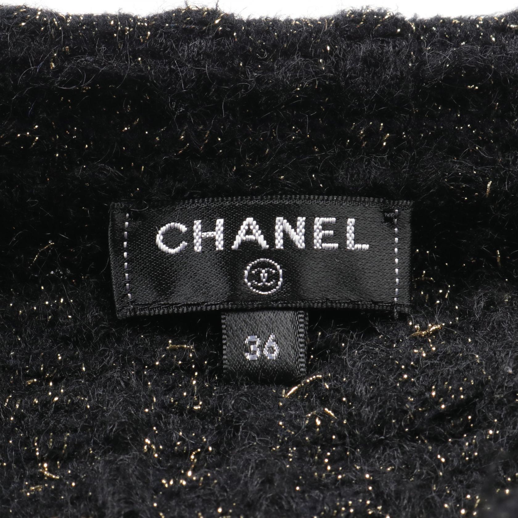 Top Quality Chanel Knit Tweed Skirt Rayon Wool Mohair