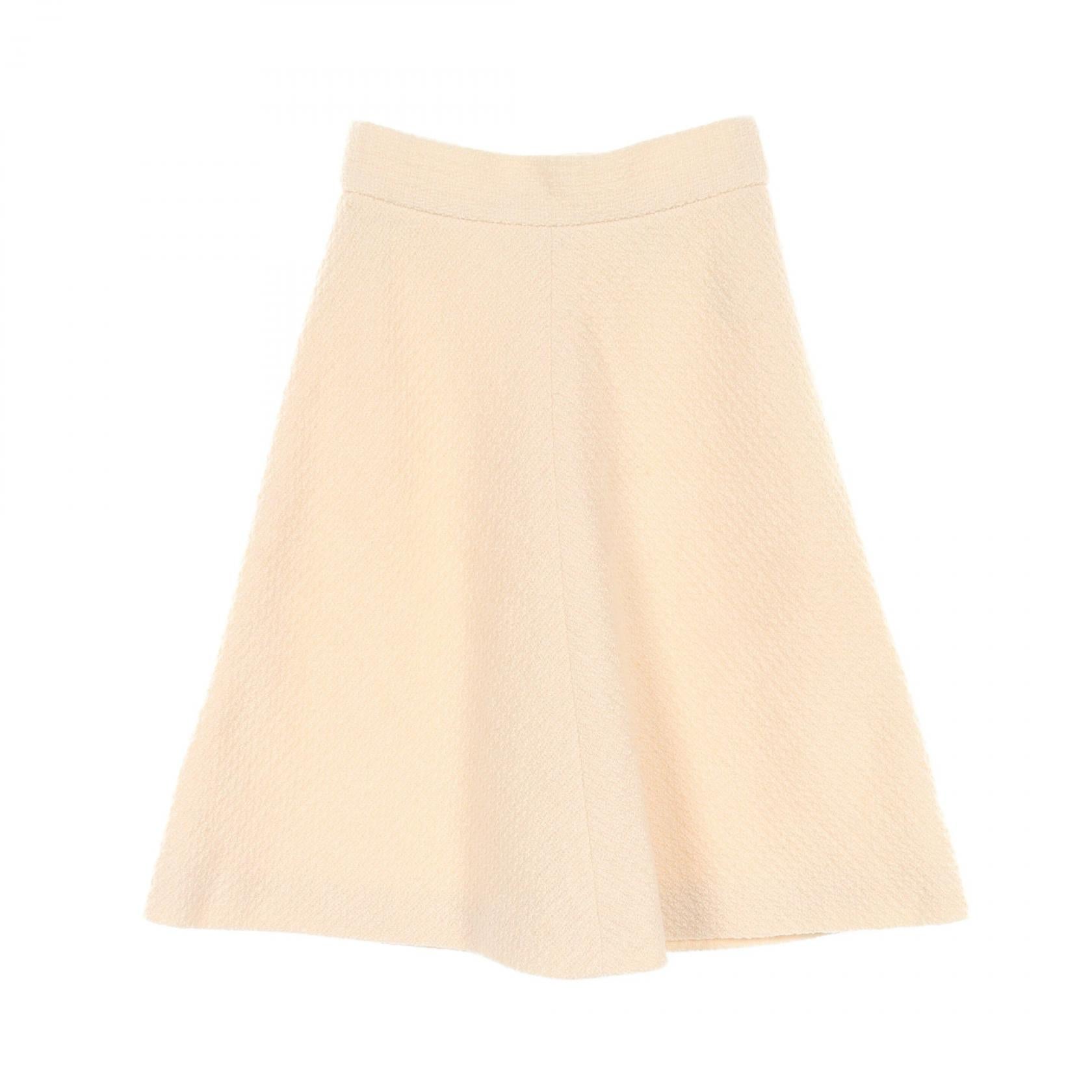 Top Quality Chanel Wool Skirt Ivory P36027