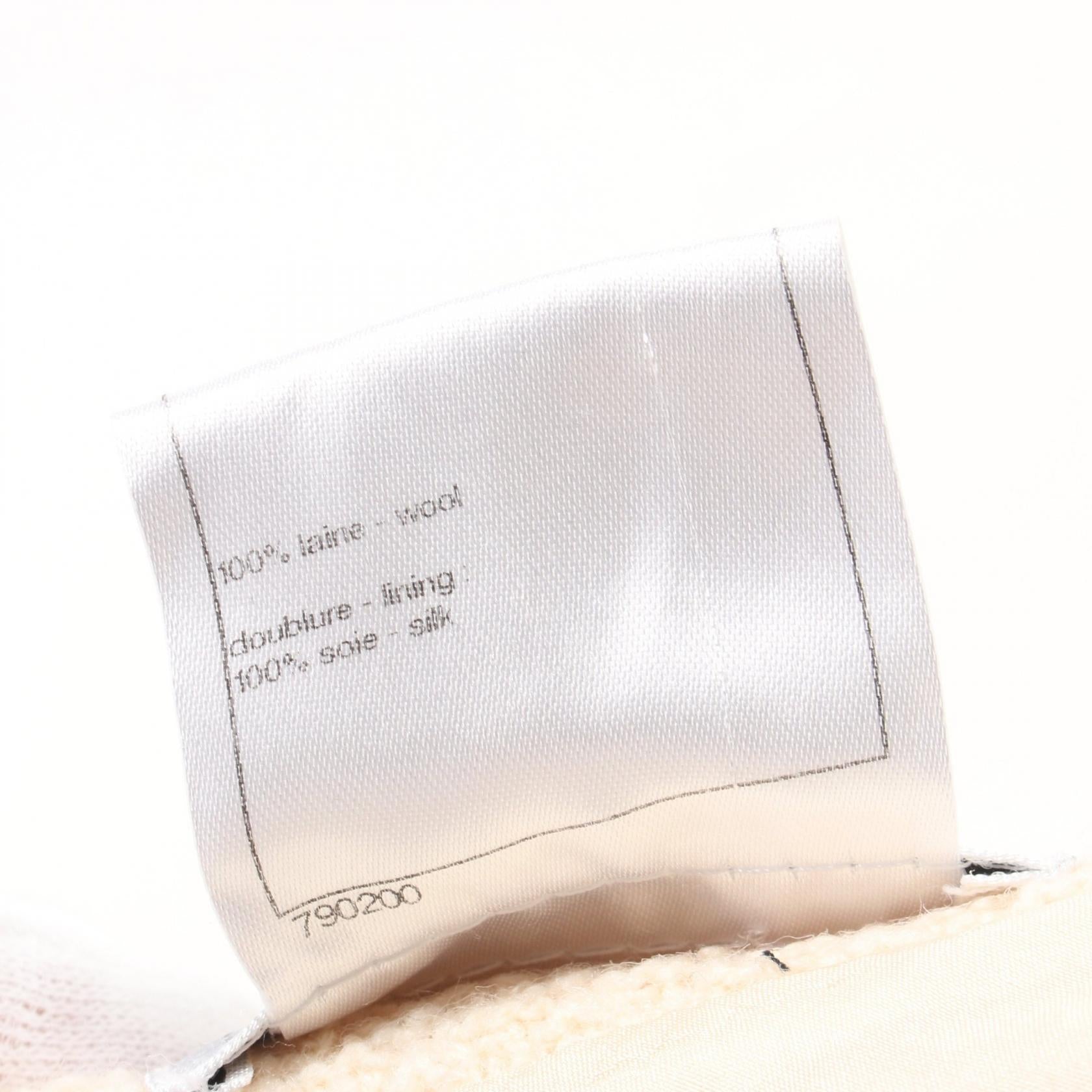 Top Quality Chanel Wool Skirt Ivory P36027