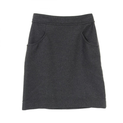 Top Quality Chanel Wool Angora Skirt Gray P41836