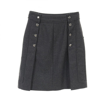 Top Quality Chanel Wool Angora Skirt Gray P41836