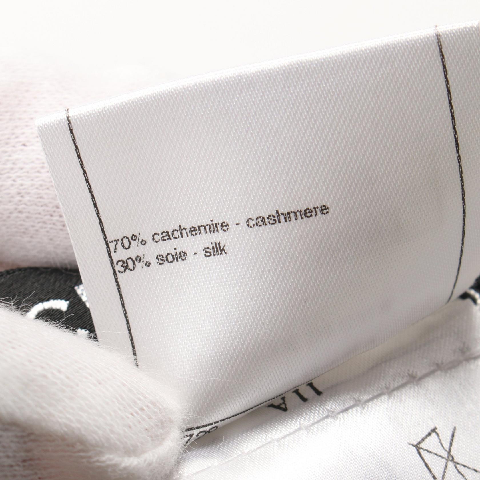 Top Quality Chanel Cashmere Silk Knit Top Gray