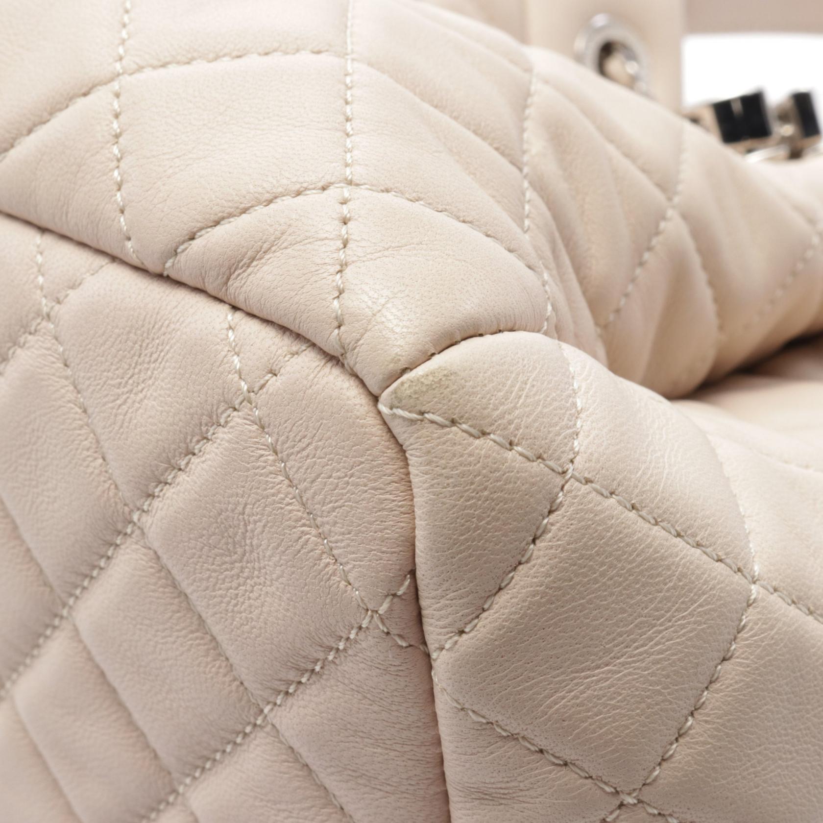 Top Quality Chanel Matelasse Leather Handbag Beige