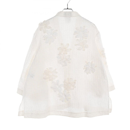 Top Quality Chanel Cotton Cardigan Ivory P50988W05629