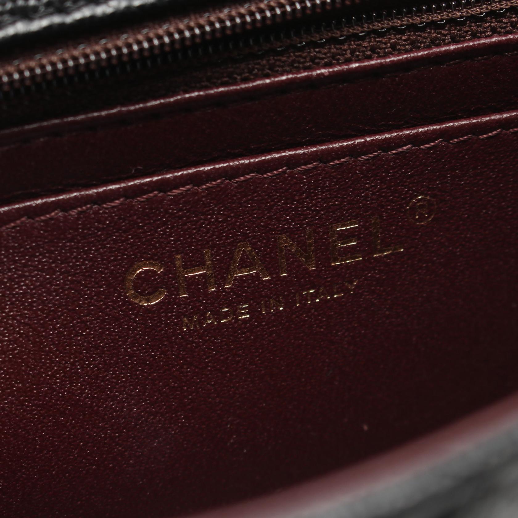 Top Quality Chanel Mini Matelasse 20 Shoulder Bag Black