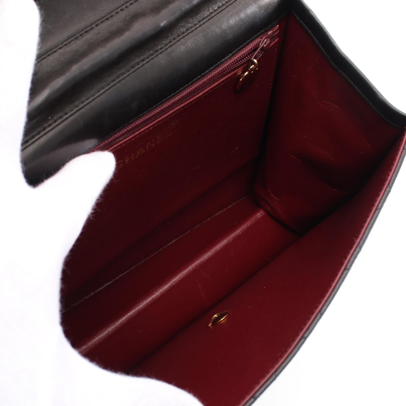 Top Quality Chanel Matelasse Lambskin Shoulder Bag Black