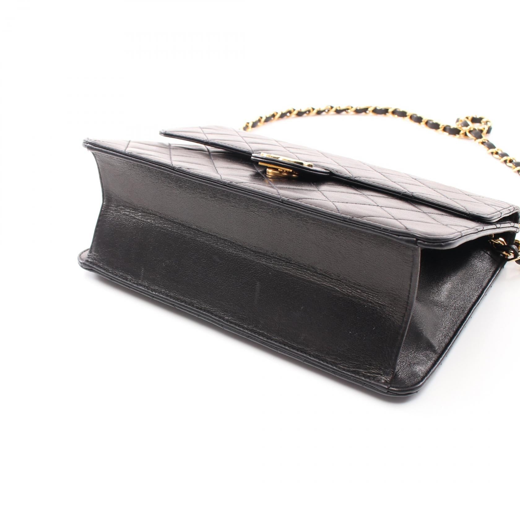 Top Quality Chanel Matelasse Lambskin Shoulder Bag Black