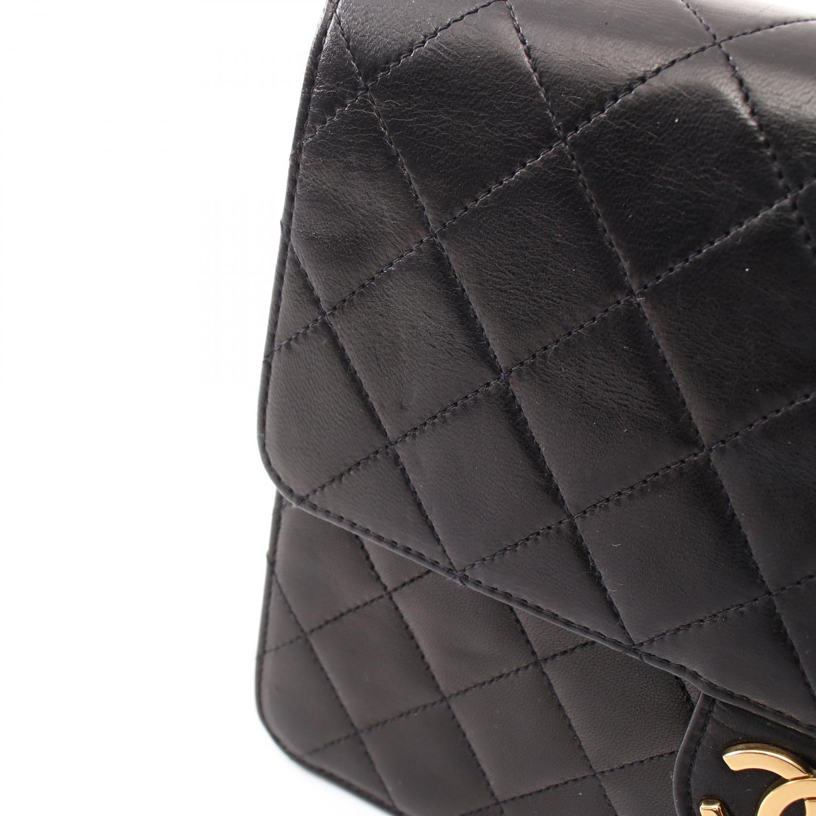 Top Quality Chanel Matelasse Lambskin Shoulder Bag Black