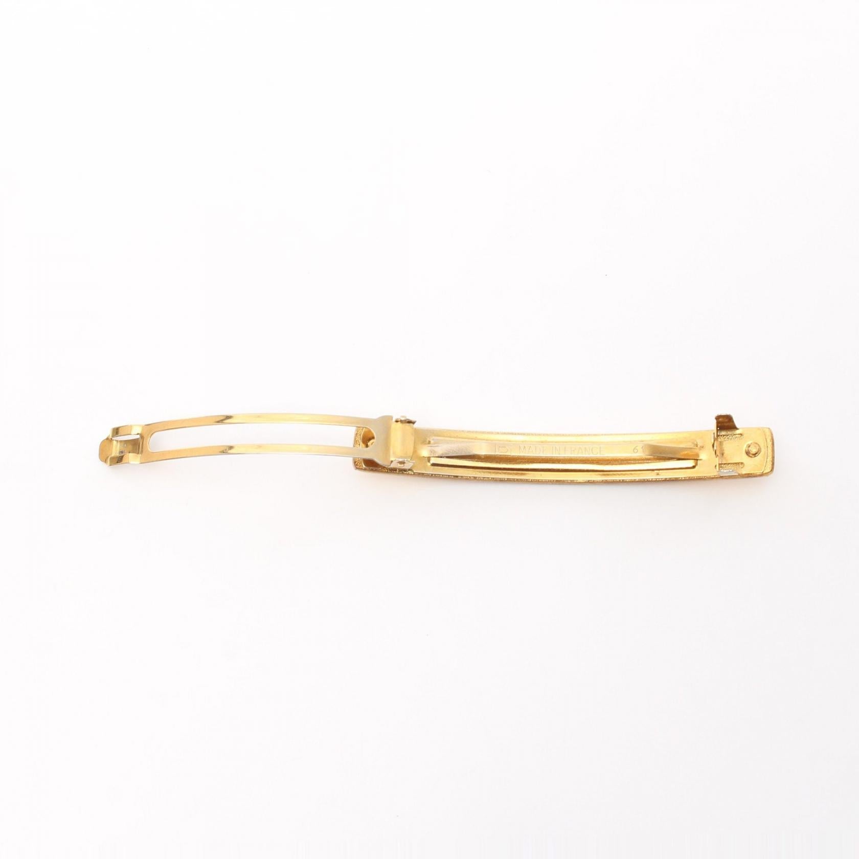 Top Quality Chanel COCO Gold Barrette Hair Accessory