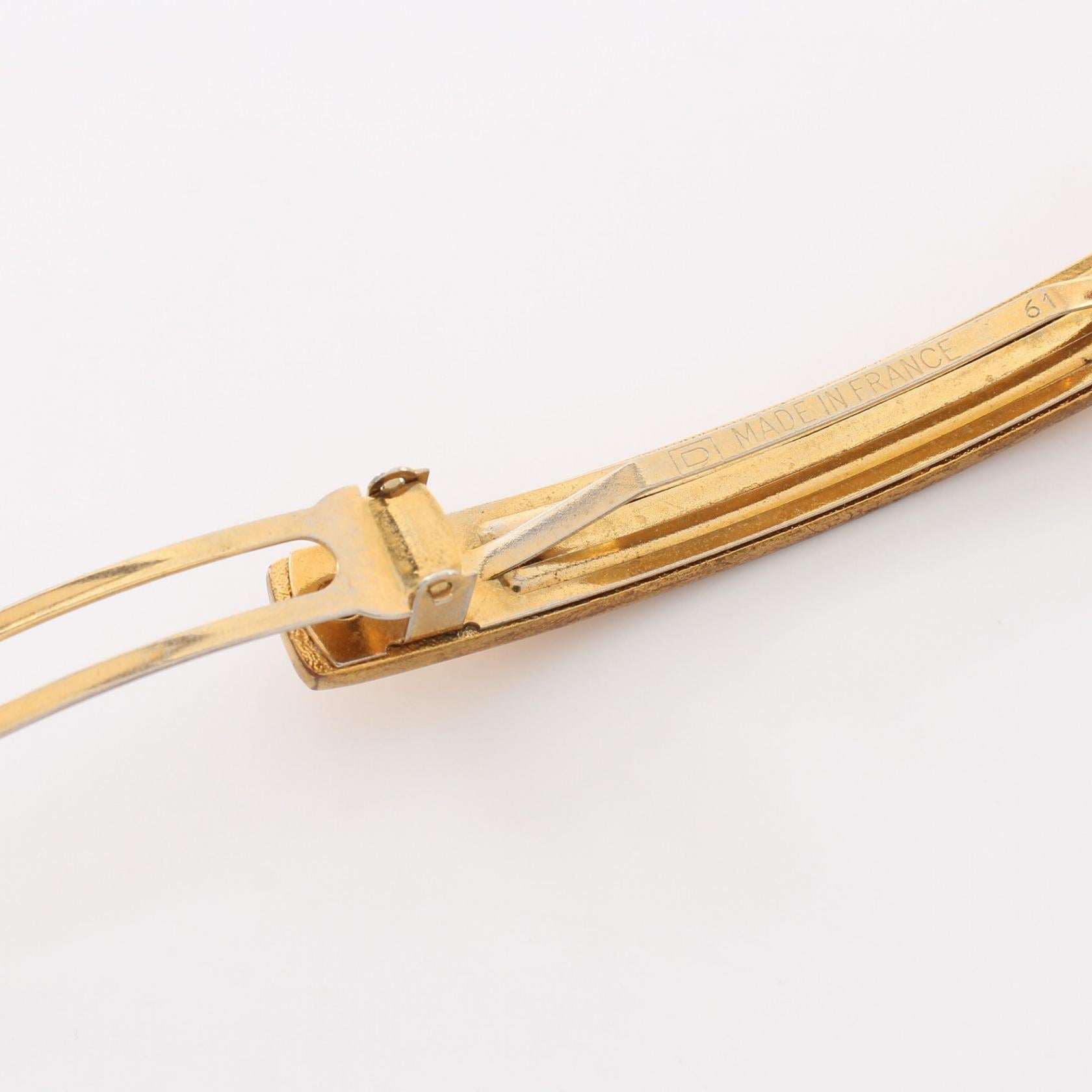 Top Quality Chanel COCO Gold Barrette Hair Accessory