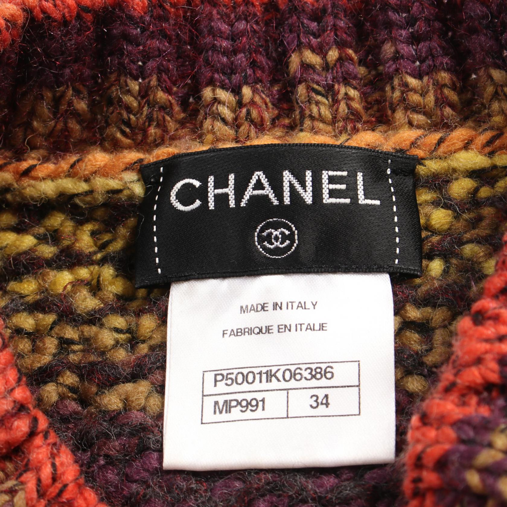 Top Quality Chanel Wool Acrylic Alpaca Knit Top