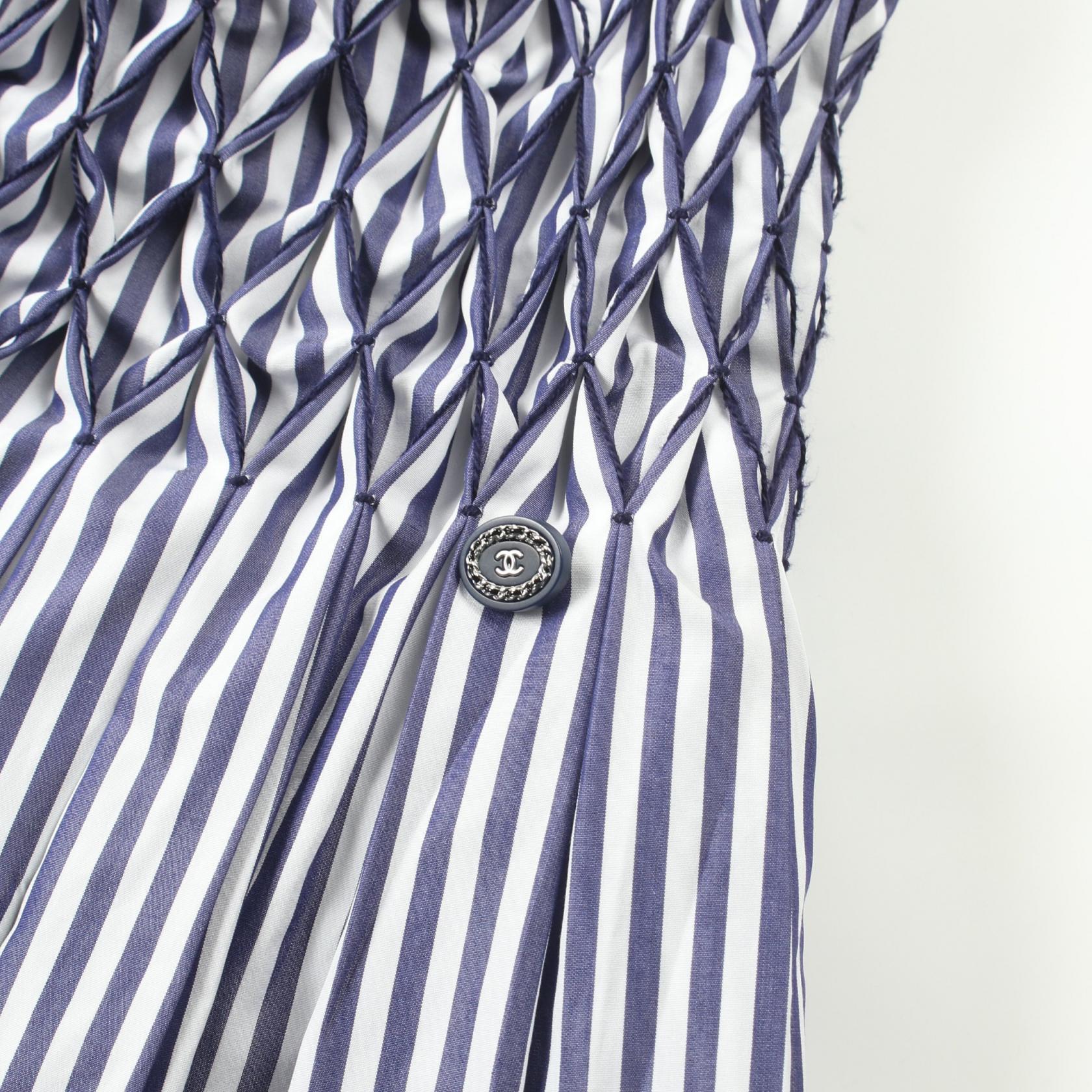 Top Quality Chanel Cotton Smocking Skirt