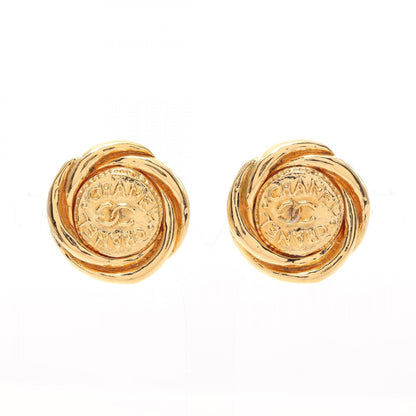 Top Quality Chanel Coco Mark Earrings Gold GP 93P