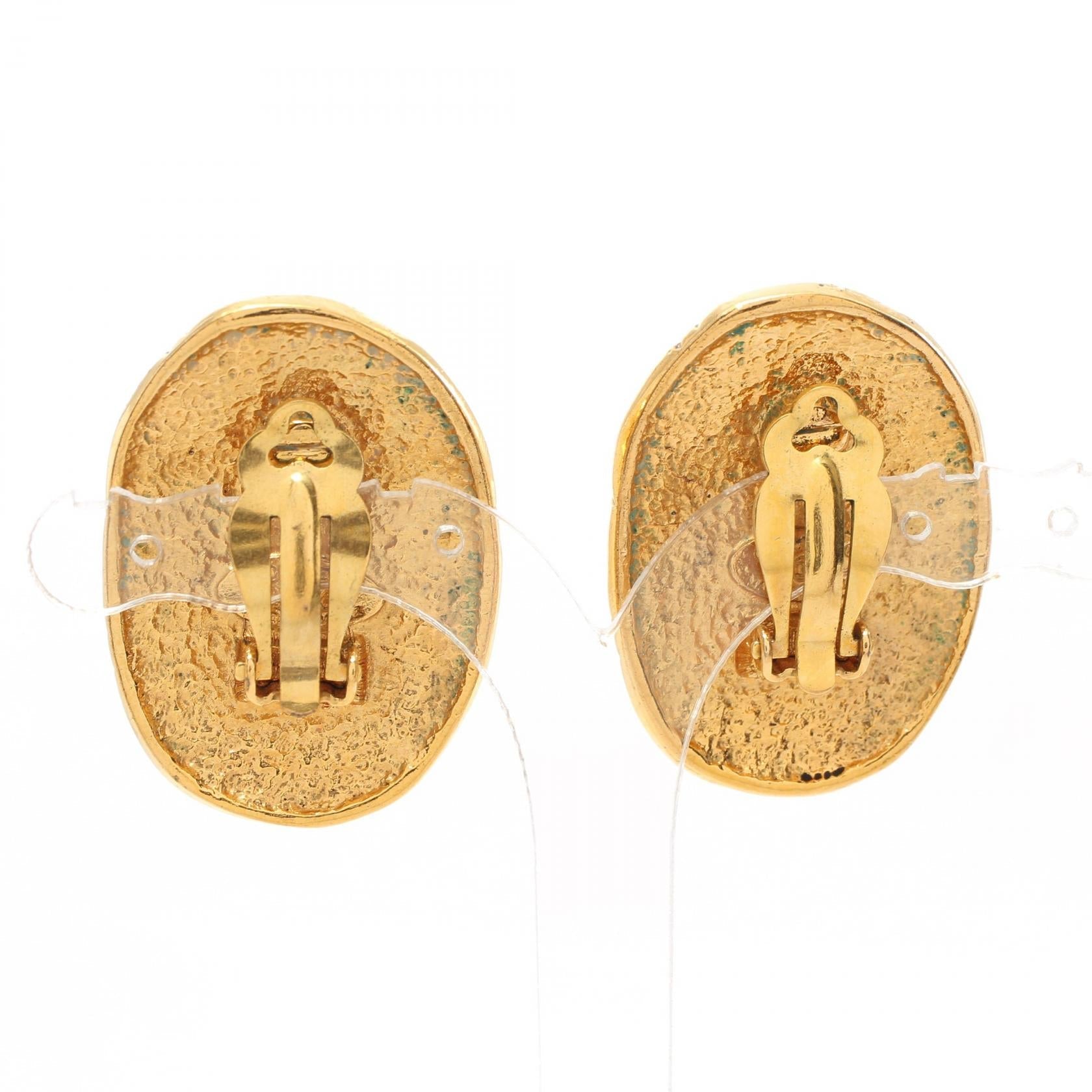 Top Quality Chanel Coco Mark Crown Earrings Gold