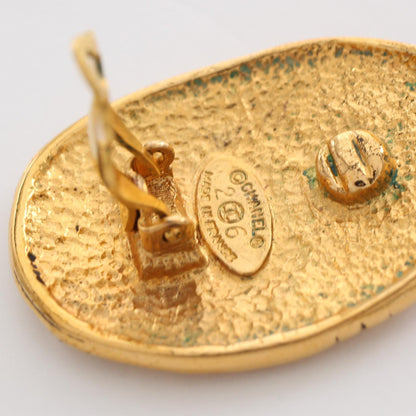 Top Quality Chanel Coco Mark Crown Earrings Gold