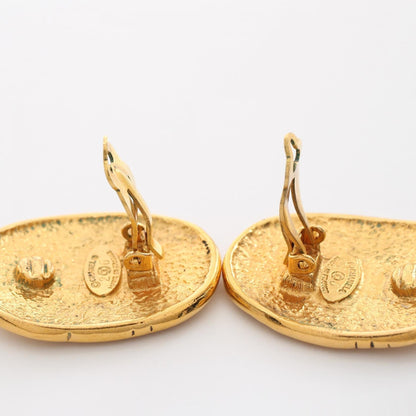 Top Quality Chanel Coco Mark Crown Earrings Gold