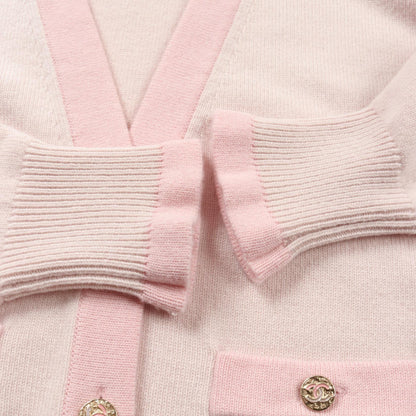 Top Quality Chanel Cashmere Cardigan Pink