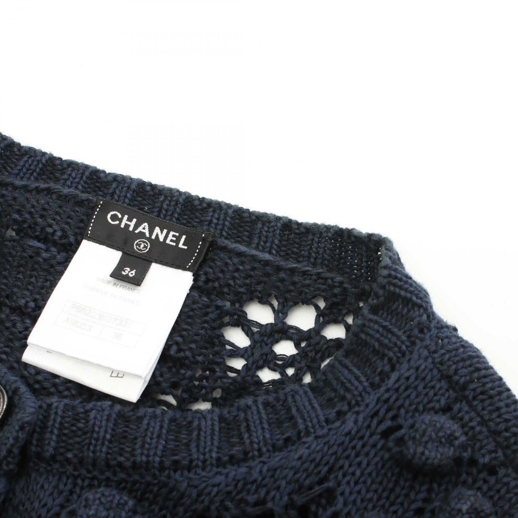 Top Quality Chanel Cotton Cardigan Coco Mark Button