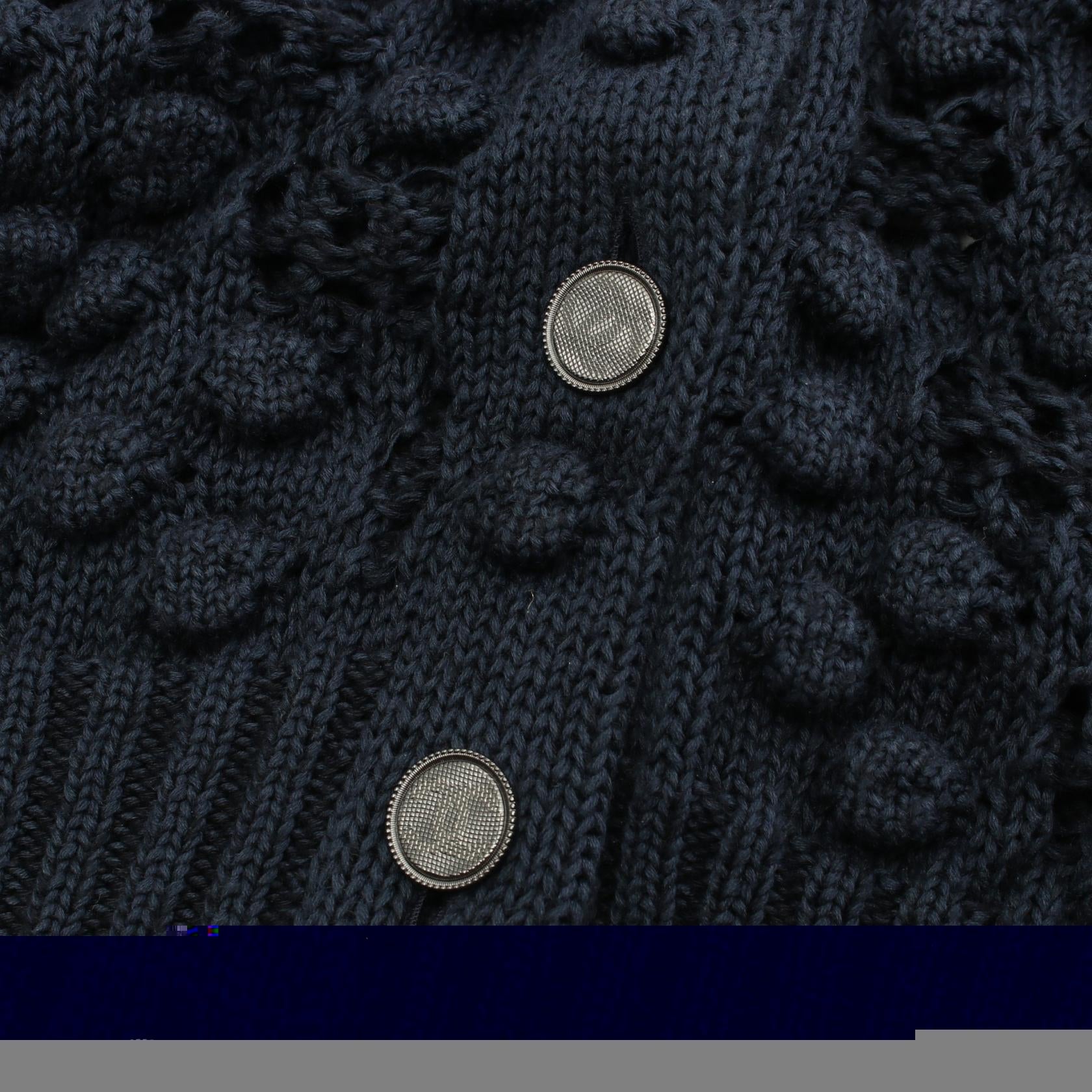 Top Quality Chanel Cotton Cardigan Coco Mark Button