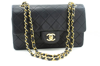 Top Quality Chanel Classic Double New 9 Chain Shoulder Bag Black Lambskin