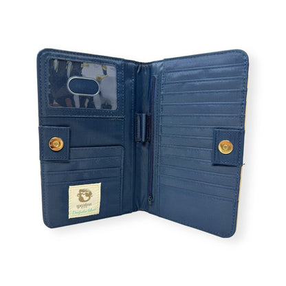 Anchor Stripe Bifold Snap Wallet Spartina. Size Large