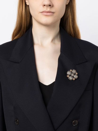 Top Quality Chanel CC Crystal-Embellished Brooch