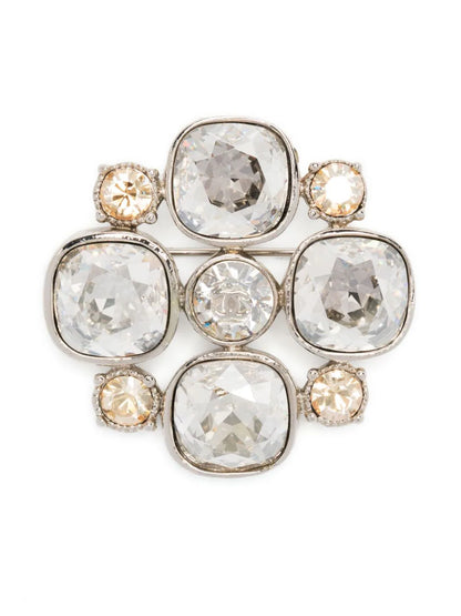 Top Quality Chanel CC Crystal-Embellished Brooch