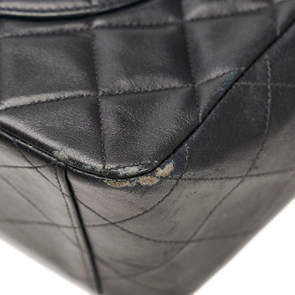Top Quality Chanel Lambskin Matelasse 34 Chain Shoulder Tote Bag Black Gold