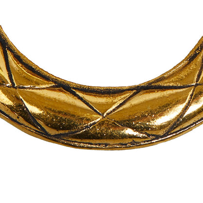 Top Quality Chanel Vintage Matelasse Circle Earrings Gold Plated