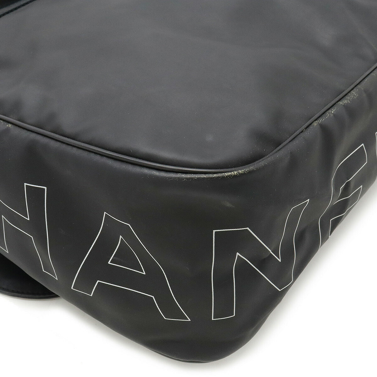 Top Quality Chanel Rubber Coated Messenger Bag Black