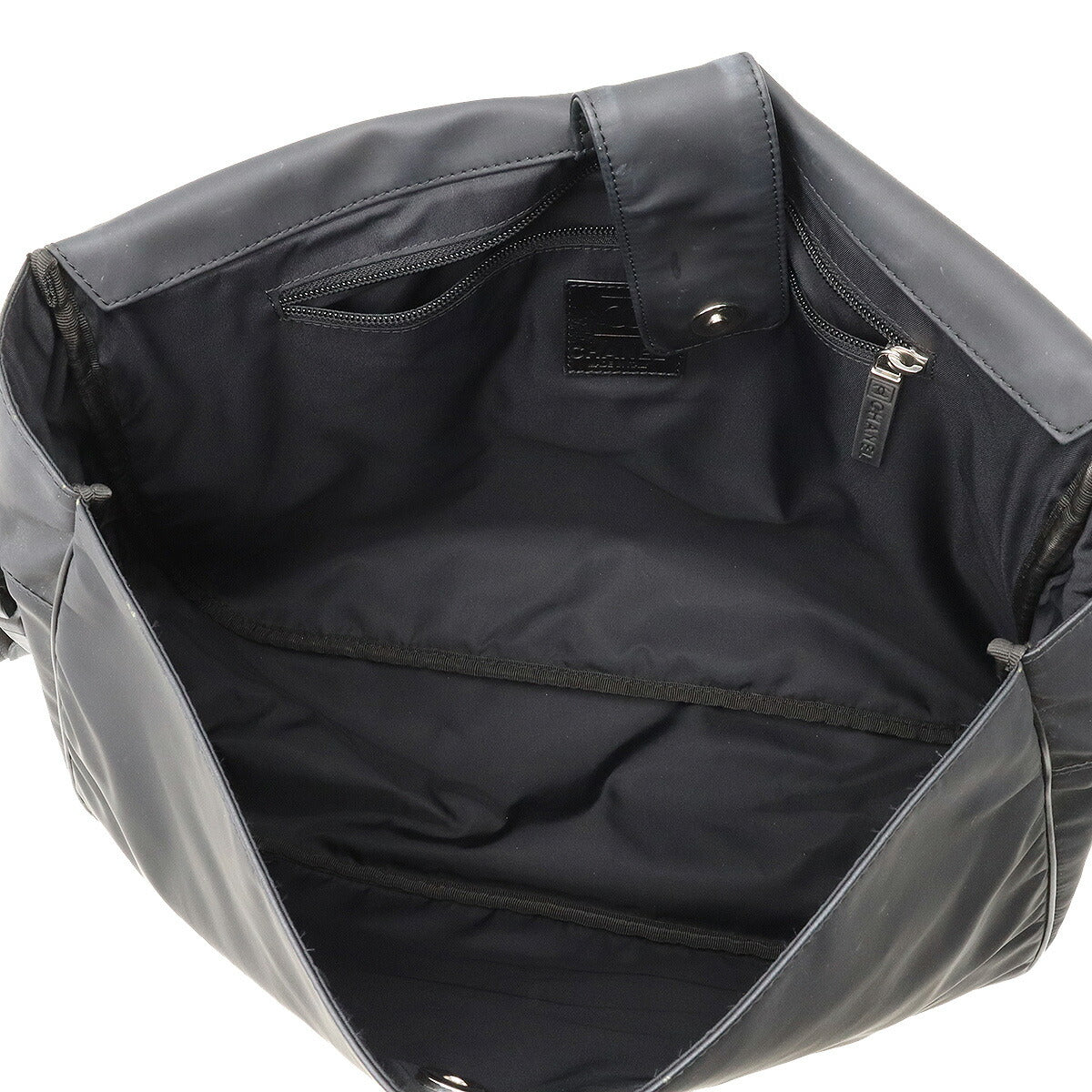 Top Quality Chanel Rubber Coated Messenger Bag Black