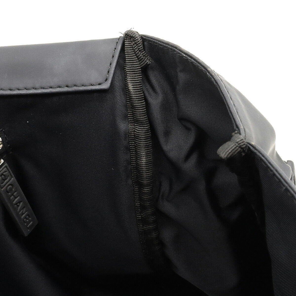 Top Quality Chanel Rubber Coated Messenger Bag Black