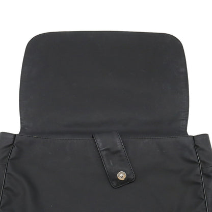 Top Quality Chanel Rubber Coated Messenger Bag Black