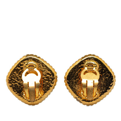 Top Quality Chanel Vintage Coco Mark Earrings Gold
