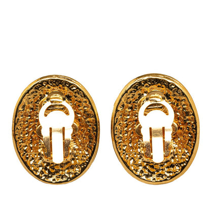 Top Quality Chanel Vintage Coco Mark Earrings Gold