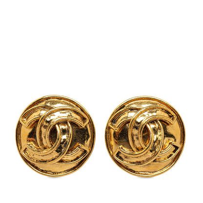 Top Quality Chanel Vintage Coco Mark Earrings Gold