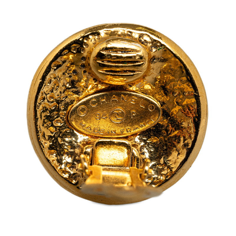 Top Quality Chanel Vintage Coco Mark Earrings Gold