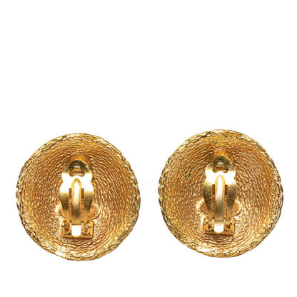 Top Quality Chanel Vintage Coco Mark Earrings Gold Plated