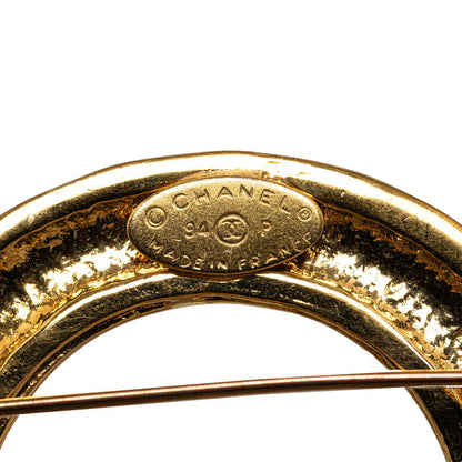 Top Quality Chanel Vintage Gold Plated Coco Mark 5-Link Brooch