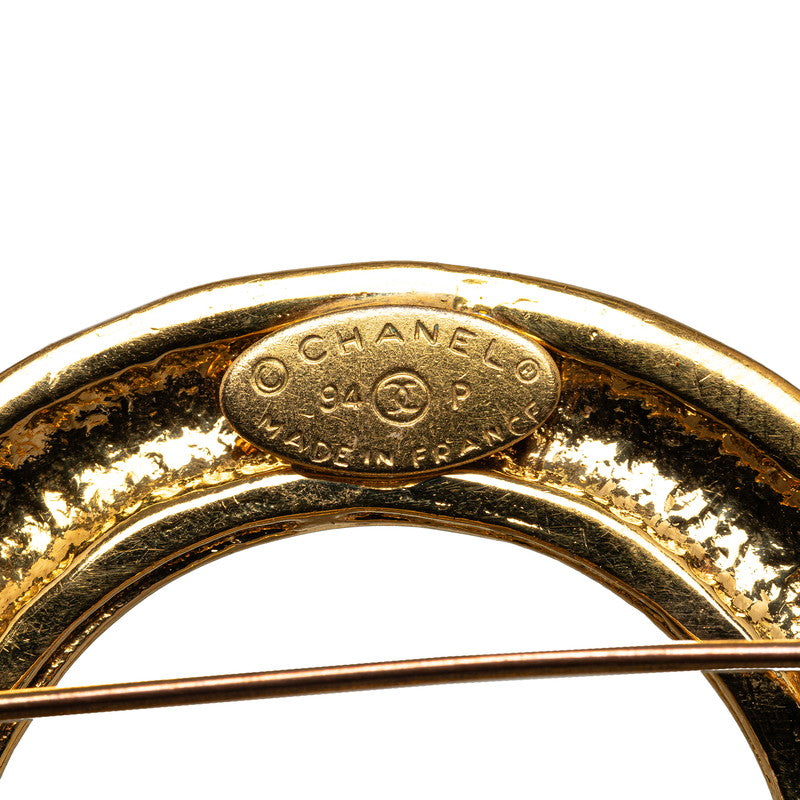 Top Quality Chanel Vintage Gold Plated Coco Mark 5-Link Brooch