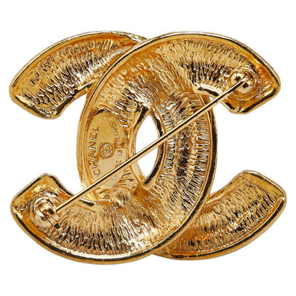 Top Quality Chanel Matelasse Coco Mark Brooch Gold Plated