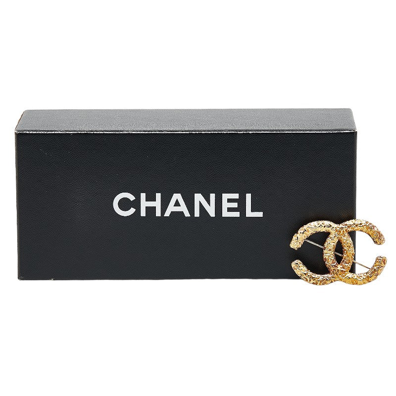 Top Quality Chanel Vintage Coco Mark Brooch Gold Plated