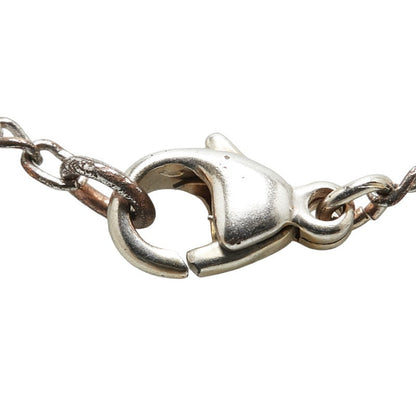 Top Quality Chanel Coco Mark Strawberry Motif Necklace Silver Pink Metal