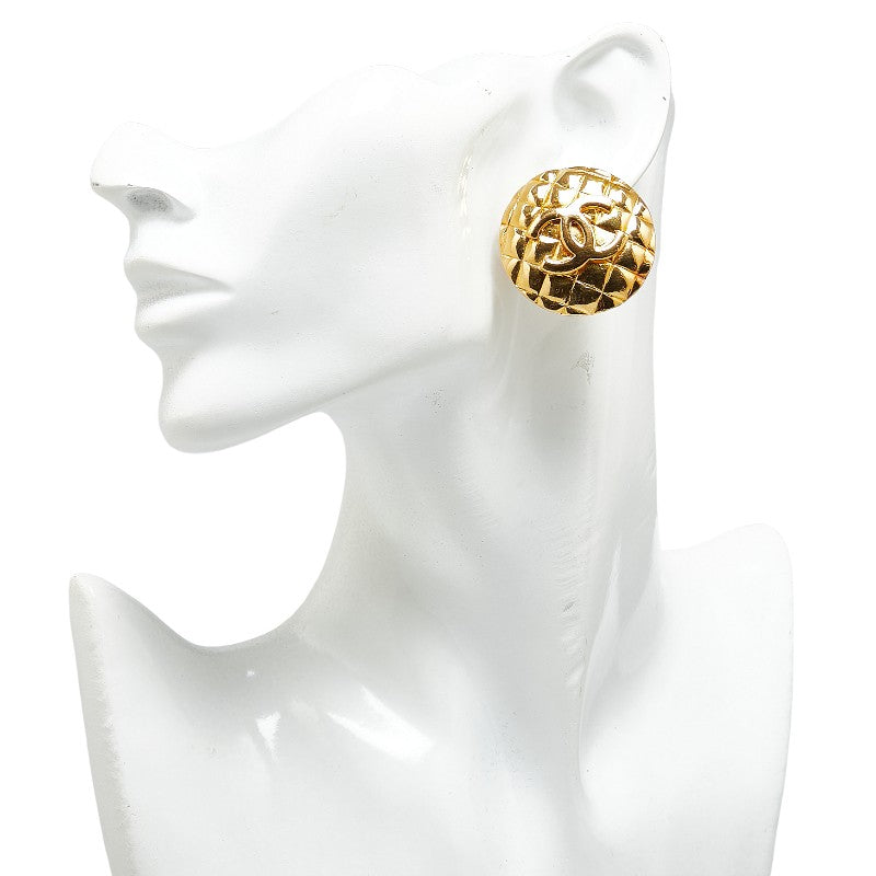 Top Quality Chanel Coco Mark Gold Plated Earrings